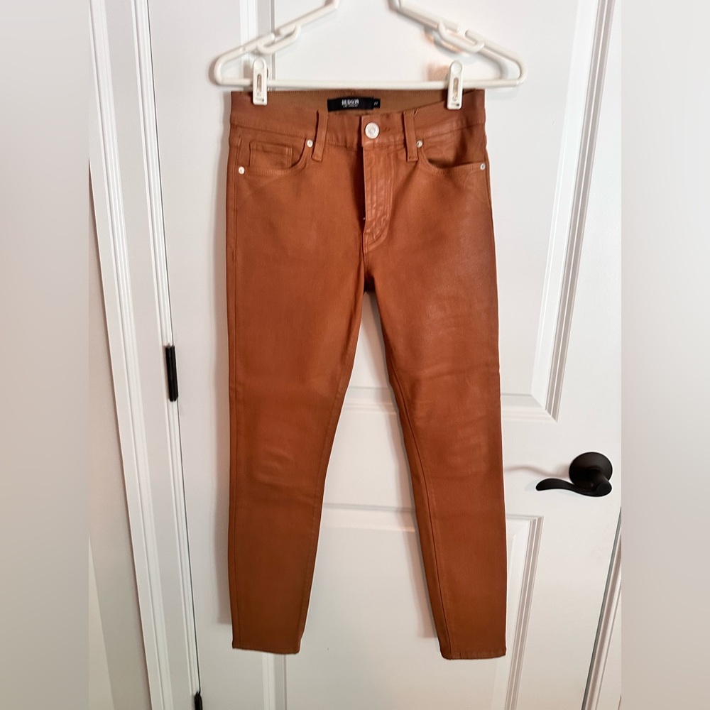Hudson Nico Super Skinny Faux Leather Jeans